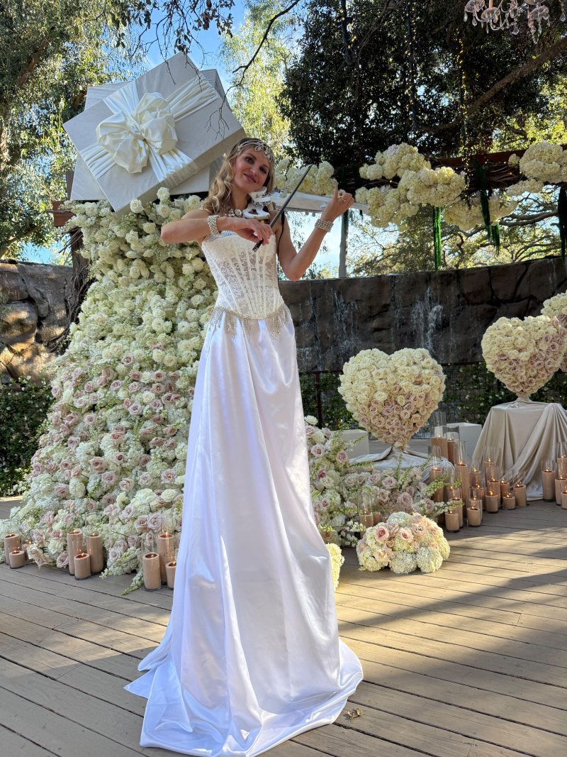 Violin solo during a wedding ceremony